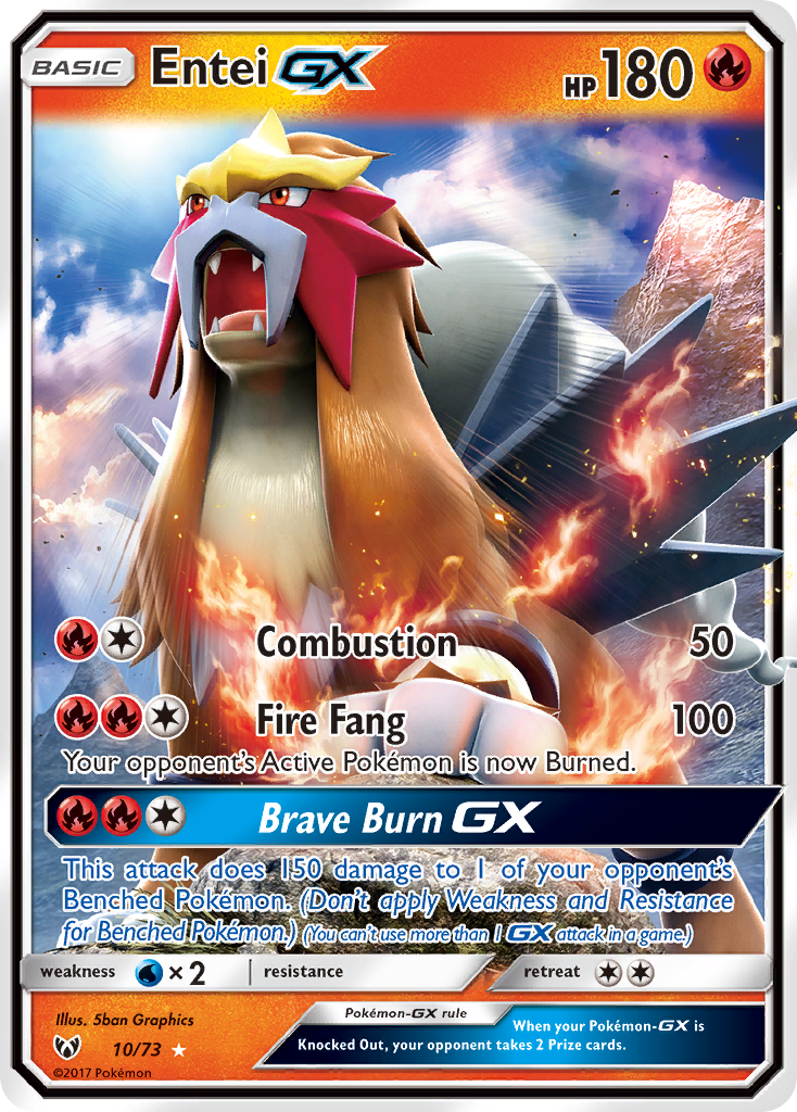 Entei-GX - Shining Legends #10