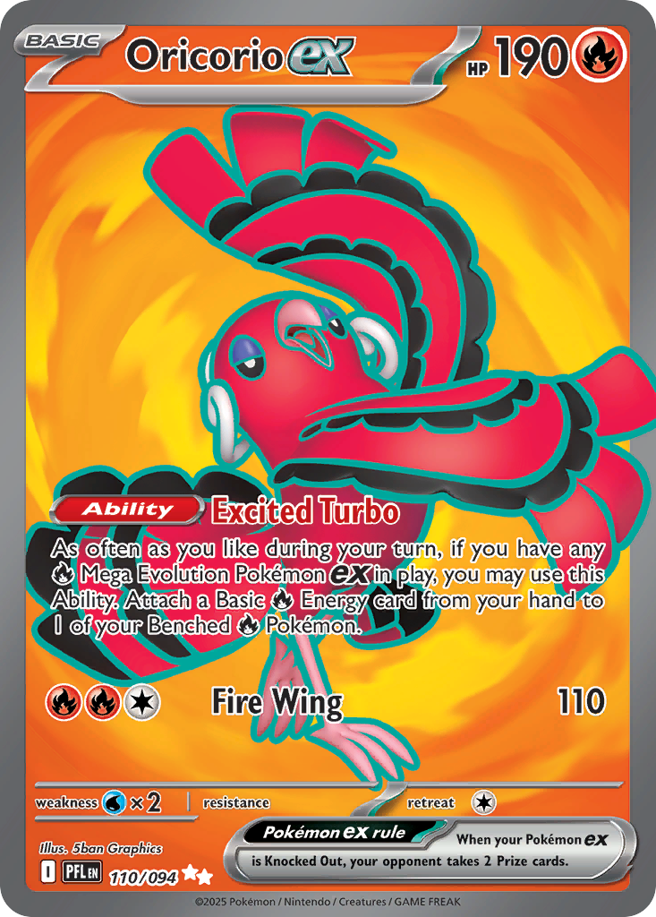 Oricorio ex - Phantasmal Flames #110