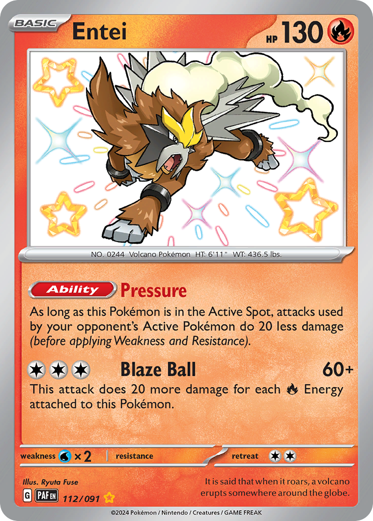 Entei - Paldean Fates #112