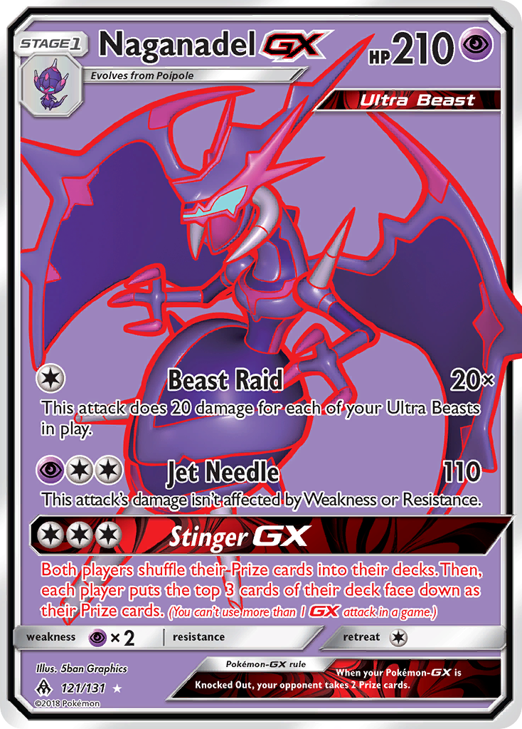 Naganadel-GX - Forbidden Light #121
