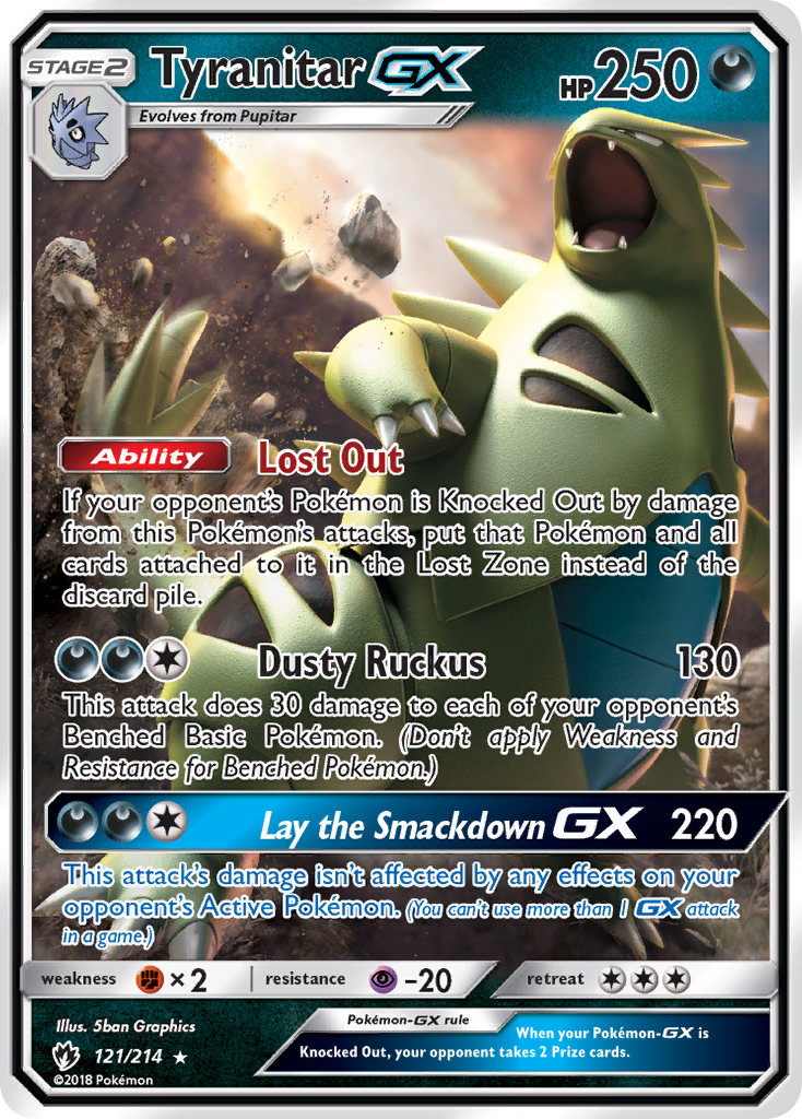 Tyranitar-GX - Lost Thunder #121