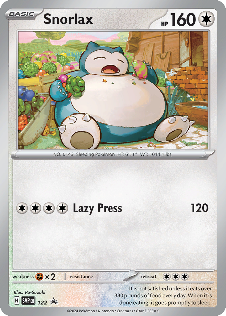 Snorlax - Scarlet & Violet Black Star Promos #122