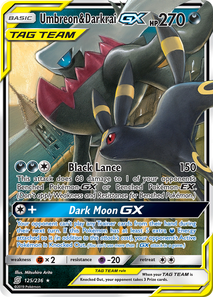 Umbreon & Darkrai-GX - Unified Minds #125