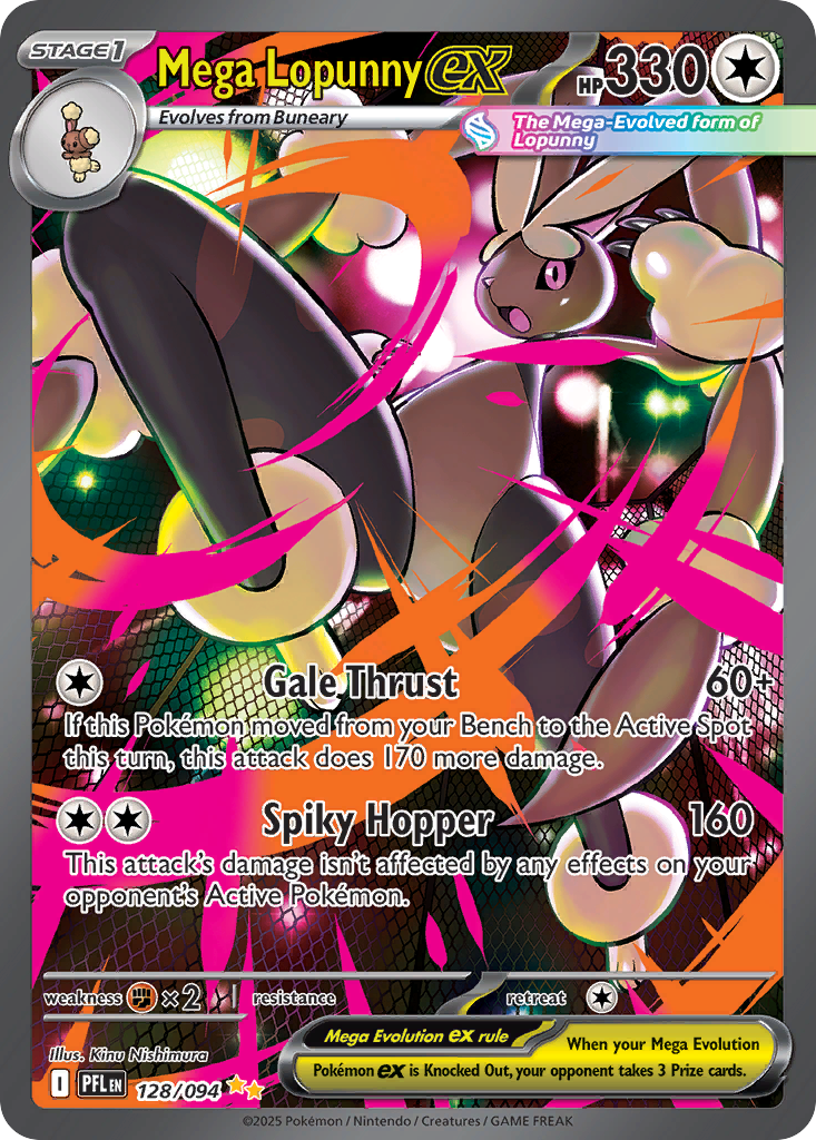 Mega Lopunny ex - Phantasmal Flames #128