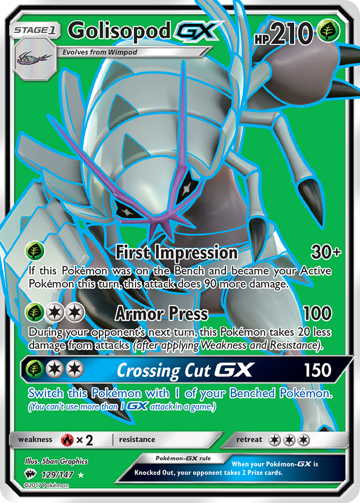 Golisopod-GX - Burning Shadows #129