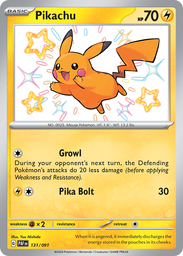 Pikachu - Paldean Fates #131