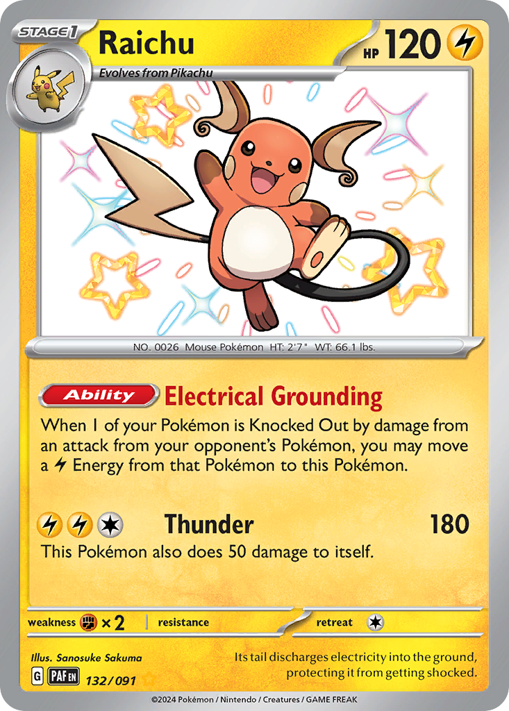 Raichu - Paldean Fates #132