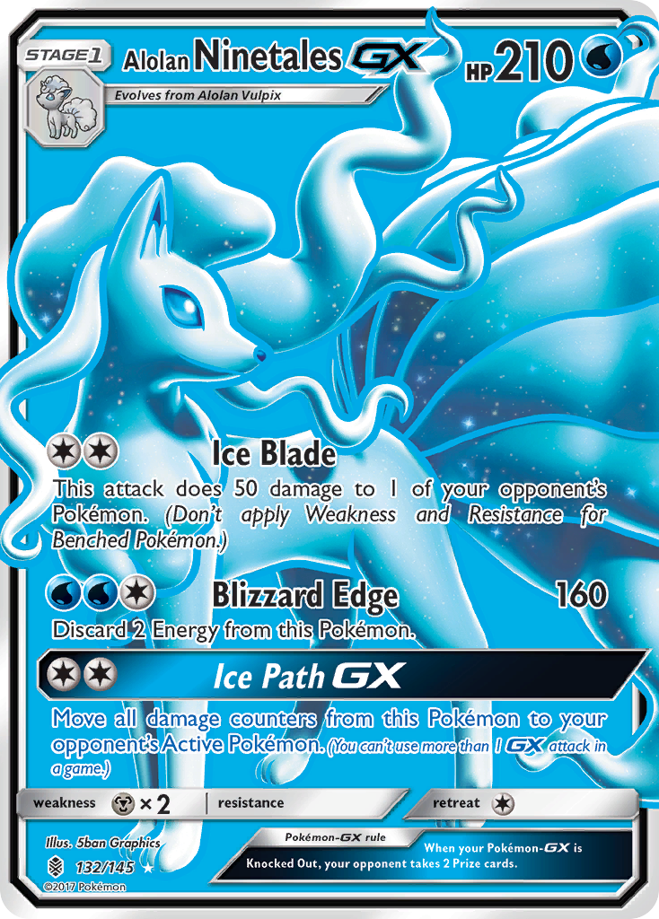 Alolan Ninetales-GX - Guardians Rising #132