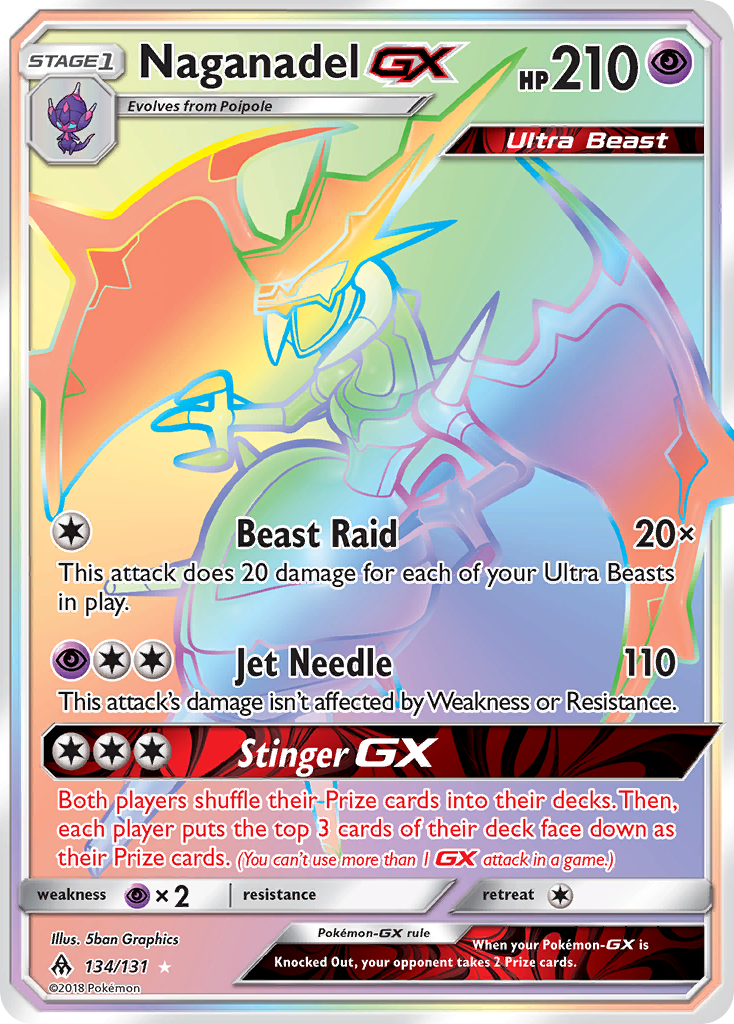 Naganadel-GX - Forbidden Light #134