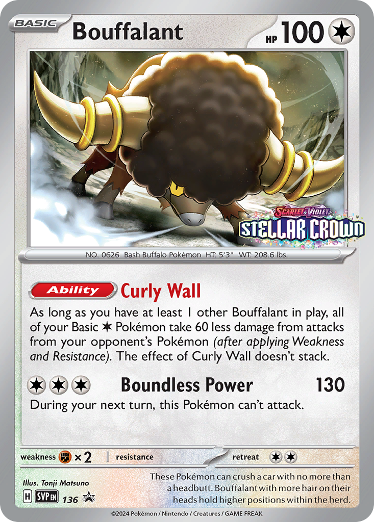 Bouffalant - Scarlet & Violet Black Star Promos #136