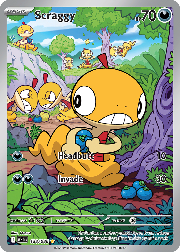 Scraggy - White Flare #138