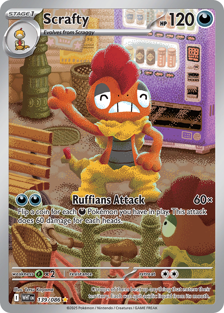 Scrafty - White Flare #139