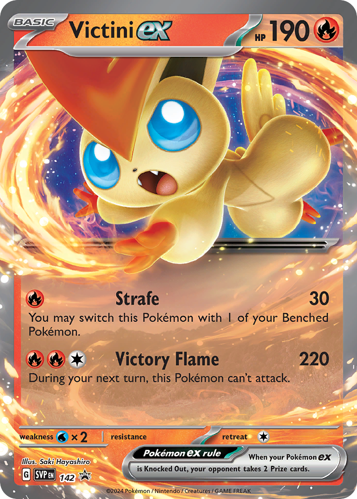 Victini ex - Scarlet & Violet Black Star Promos #142