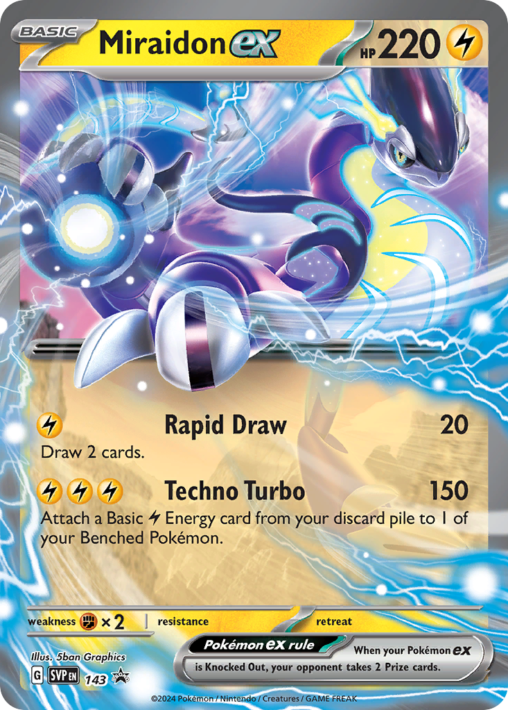 Miraidon ex - Scarlet & Violet Black Star Promos #143