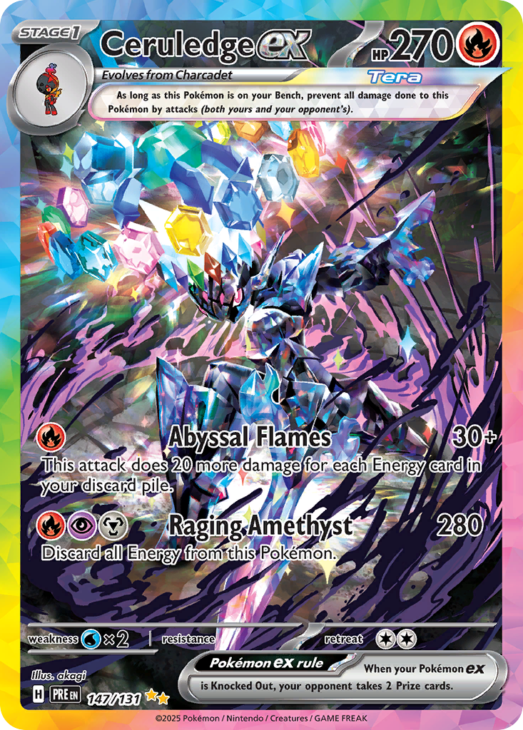 Ceruledge ex - Prismatic Evolutions #147