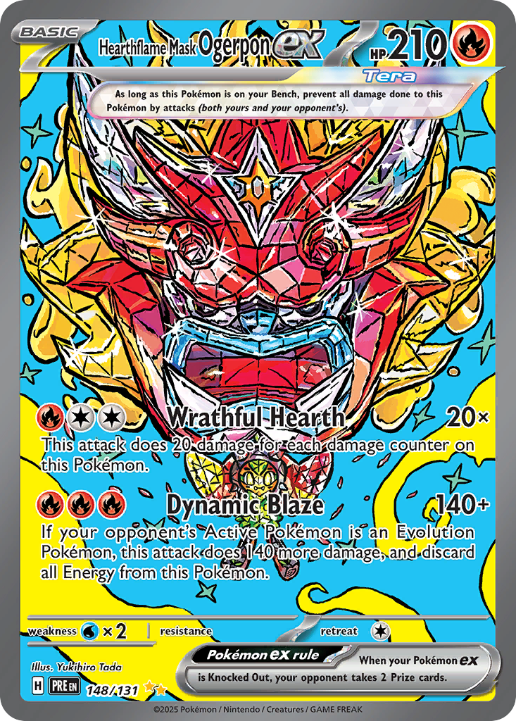 Hearthflame Mask Ogerpon ex - Prismatic Evolutions #148