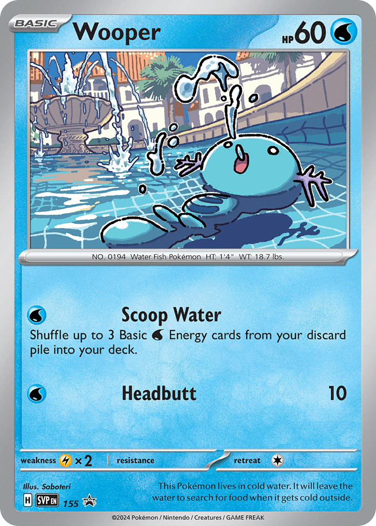 Wooper - Scarlet & Violet Black Star Promos #155