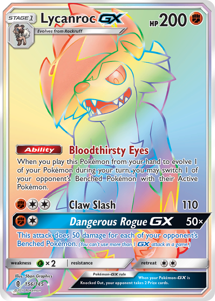 Lycanroc-GX - Guardians Rising #156