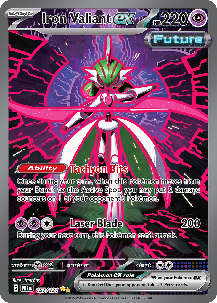 Iron Valiant ex - Prismatic Evolutions #157