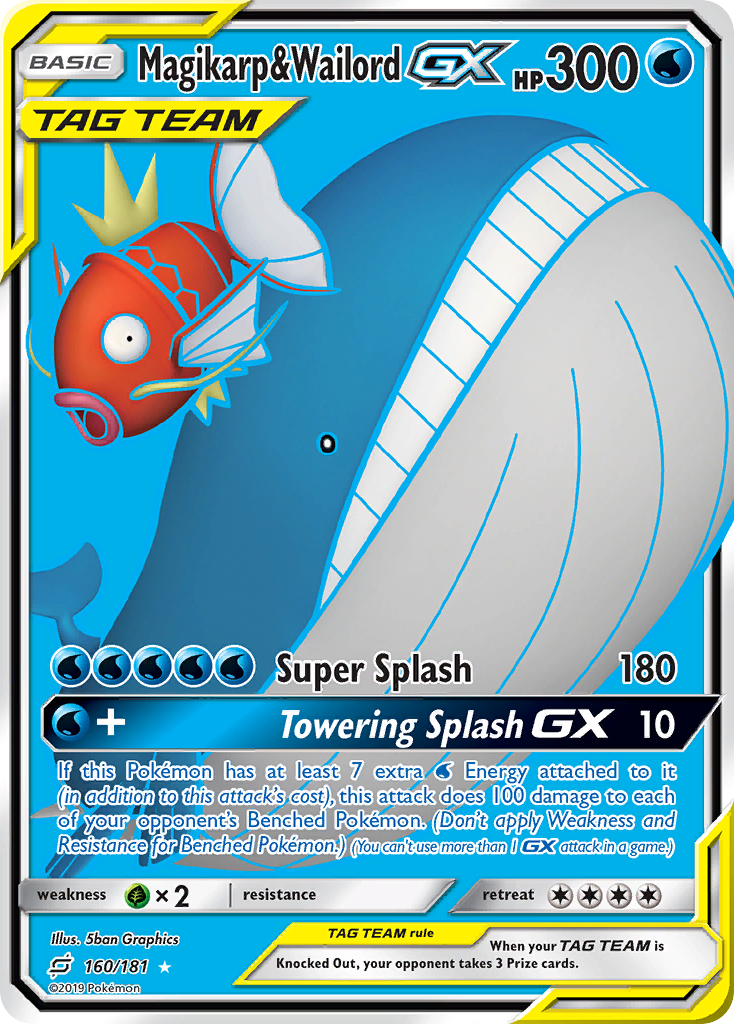 Magikarp & Wailord-GX - Team Up #160