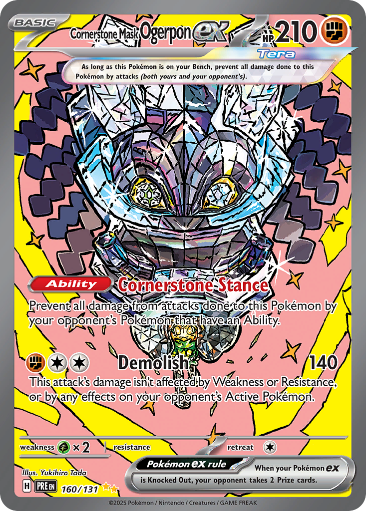 Cornerstone Mask Ogerpon ex - Prismatic Evolutions #160