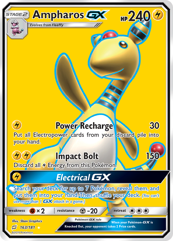 Ampharos-GX - Team Up #163