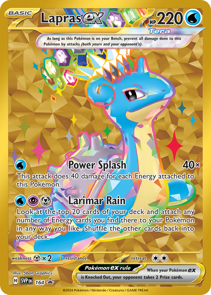 Lapras ex - Scarlet & Violet Black Star Promos #164