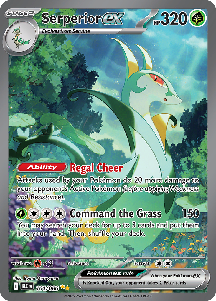 Serperior ex - Black Bolt #164