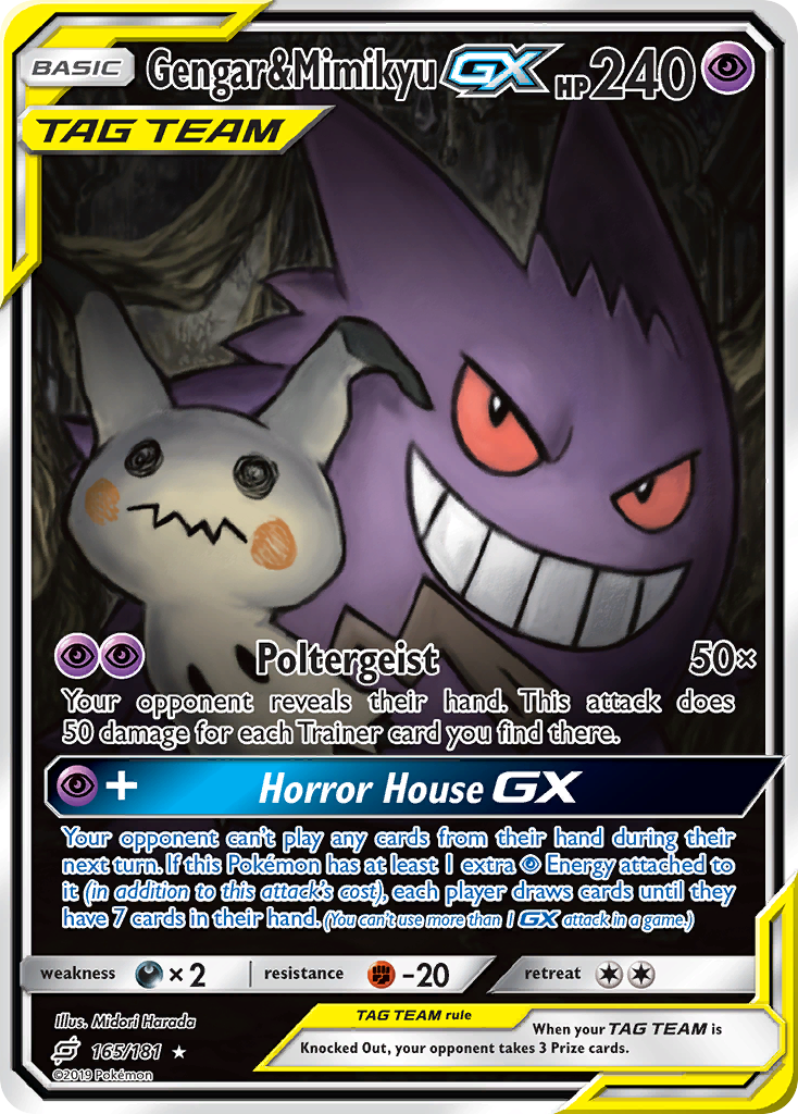 Gengar & Mimikyu-GX - Team Up #165