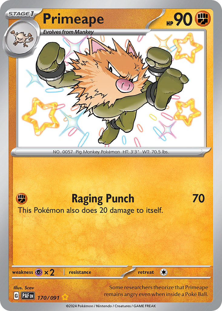 Primeape - Paldean Fates #170