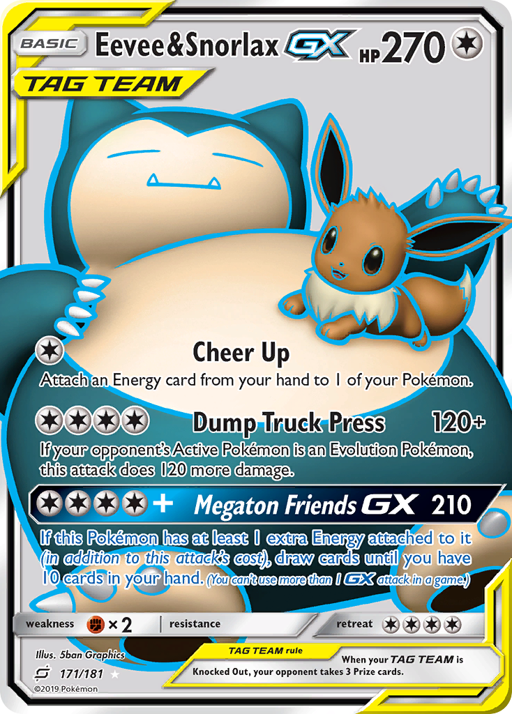 Eevee & Snorlax-GX - Team Up #171