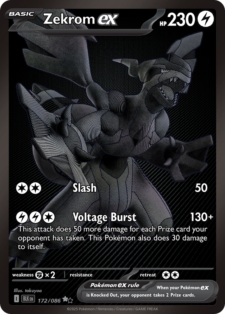 Zekrom ex - Black Bolt #172