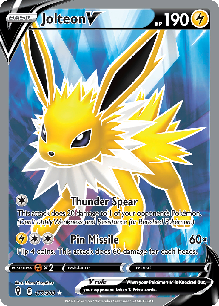 Jolteon V - Evolving Skies #177