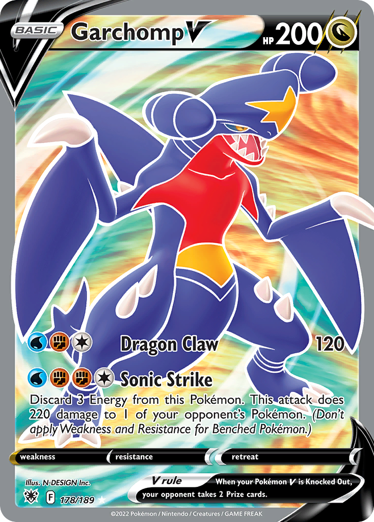 Garchomp V - Astral Radiance #178