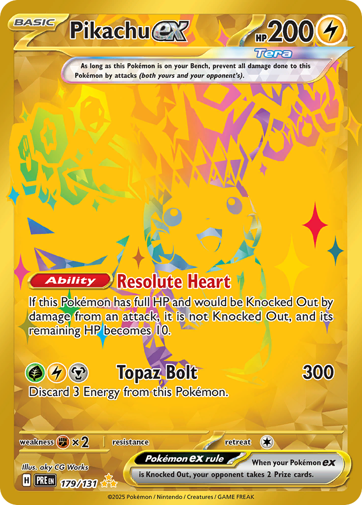Pikachu ex - Prismatic Evolutions #179