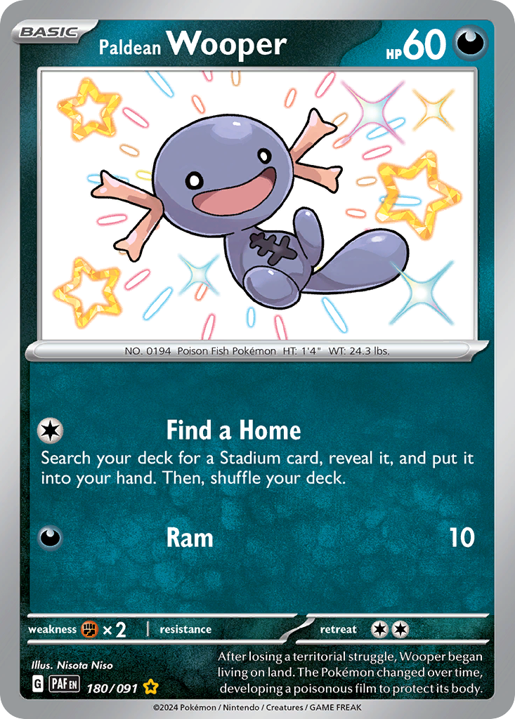 Paldean Wooper - Paldean Fates #180