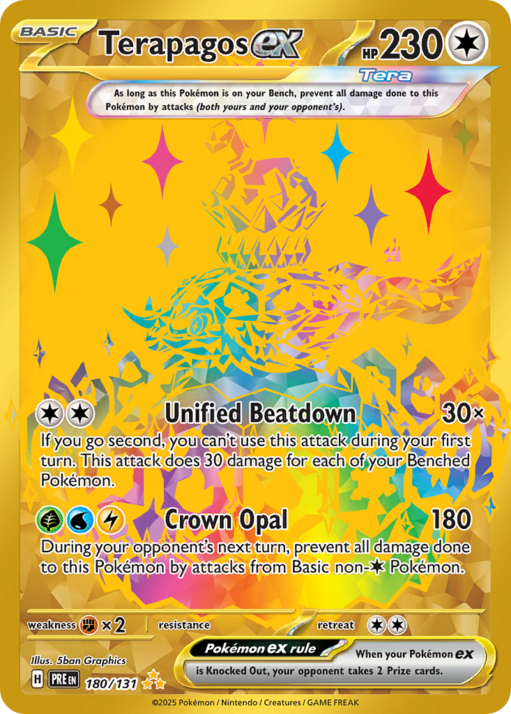 Terapagos ex - Prismatic Evolutions #180
