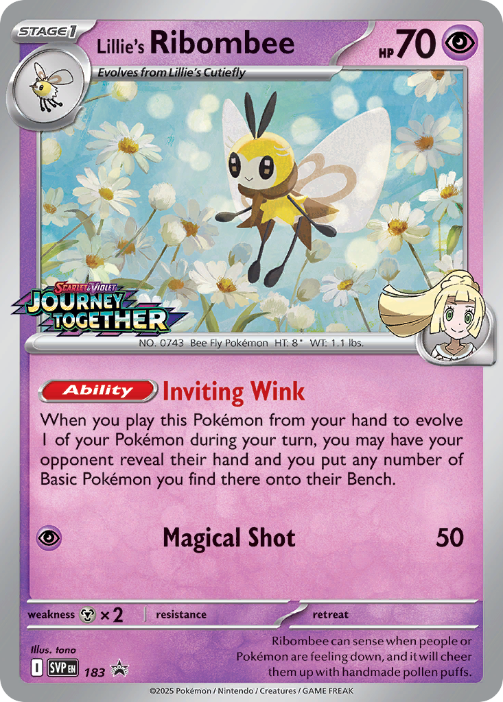 Lillie's Ribombee - Scarlet & Violet Promos #183