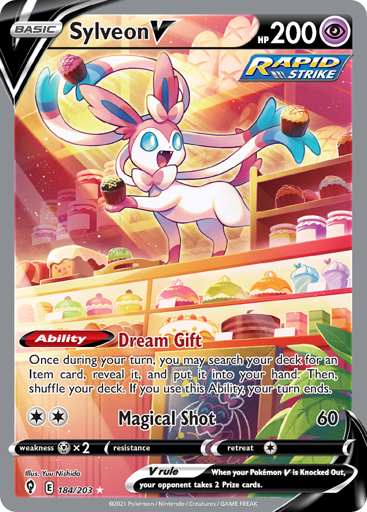Sylveon V - Evolving Skies #184