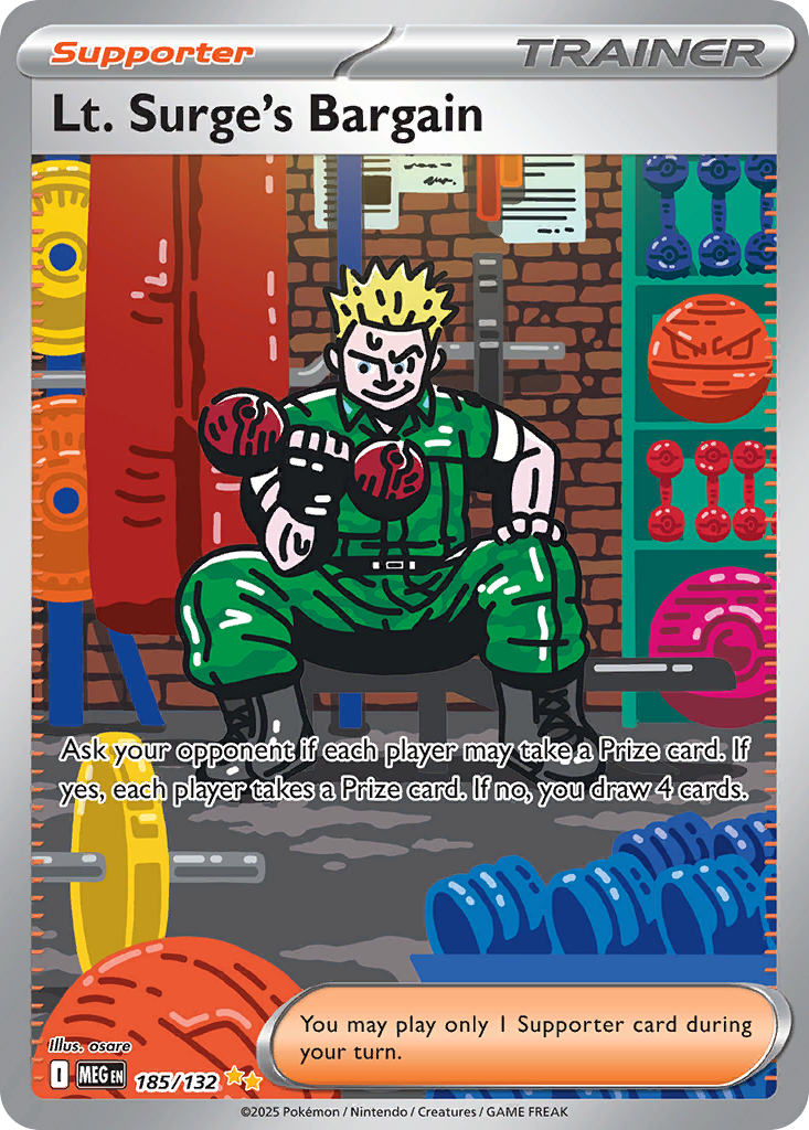 Lt. Surge's Bargain - Mega Evolution #185