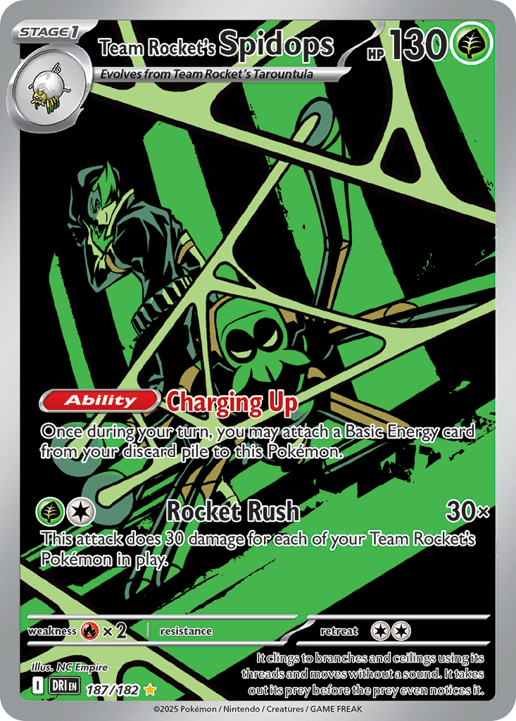 Team Rocket's Spidops - Destined Rivals #187