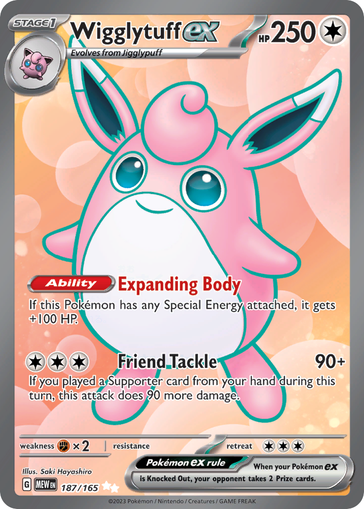 Wigglytuff ex - 151 #187
