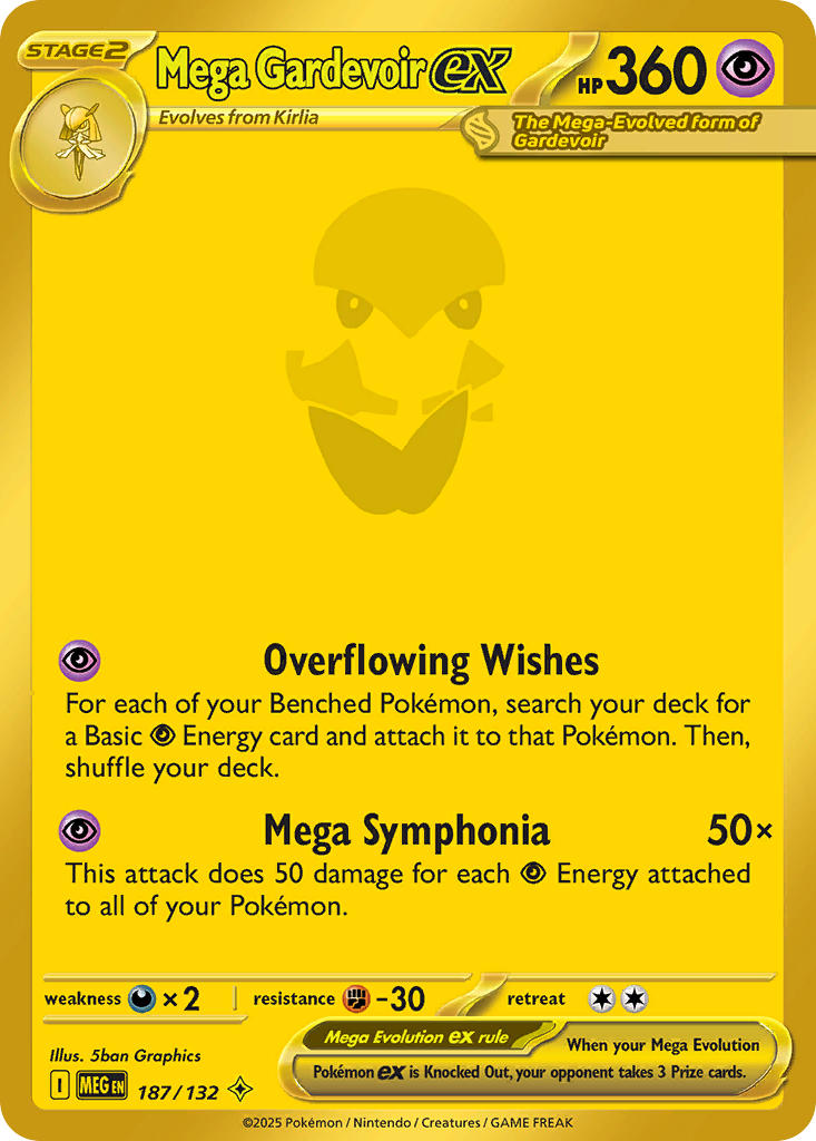 Mega Gardevoir ex - Mega Evolution #187