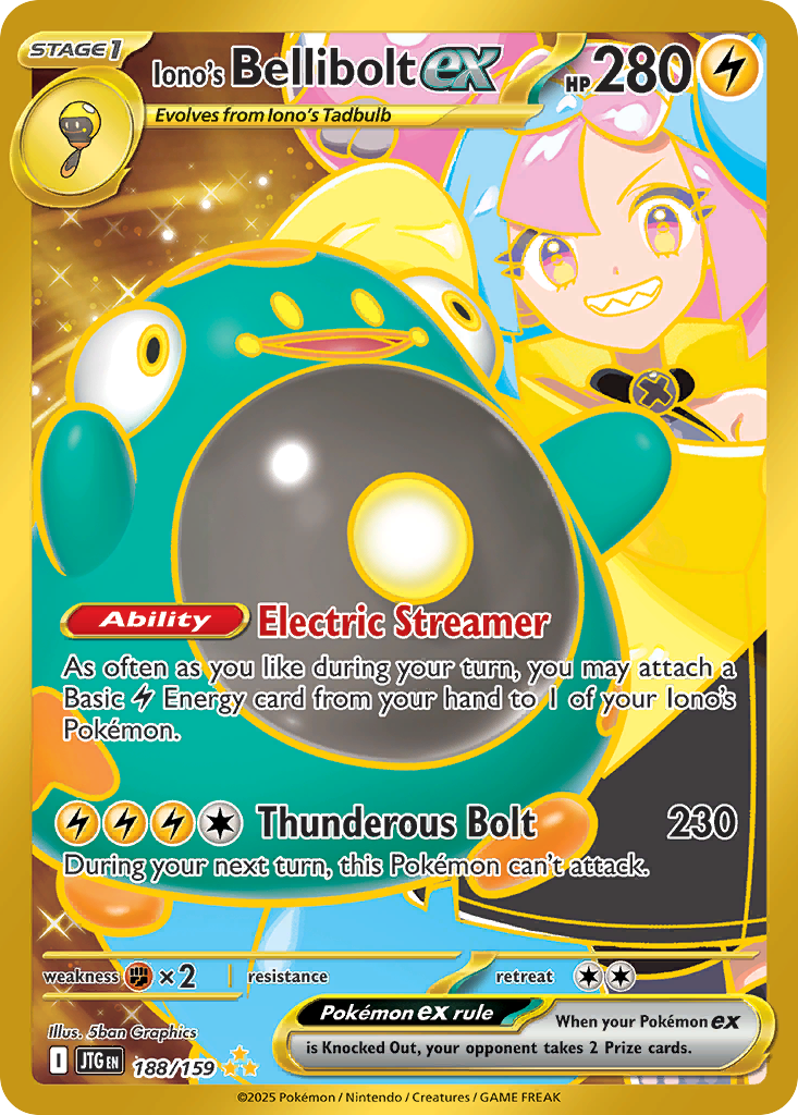 Iono's Bellibolt ex - Journey Together #188
