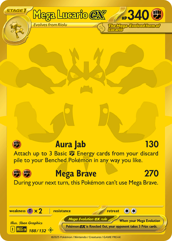 Mega Lucario ex - Mega Evolution #188