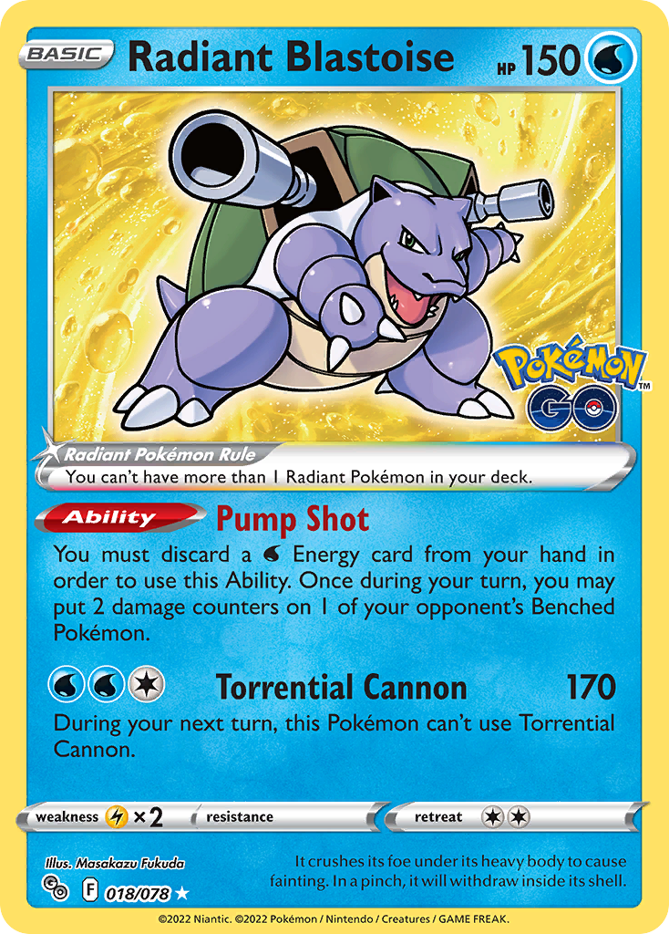 Radiant Blastoise - Pokémon GO #18