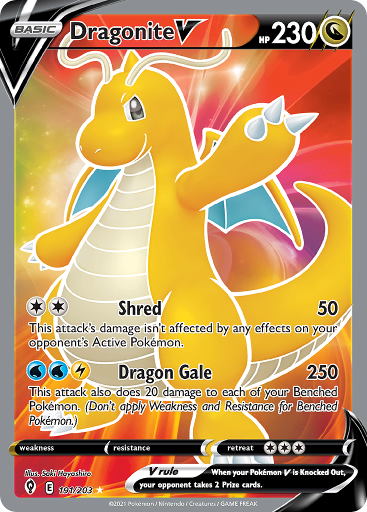 Dragonite V - Evolving Skies #191