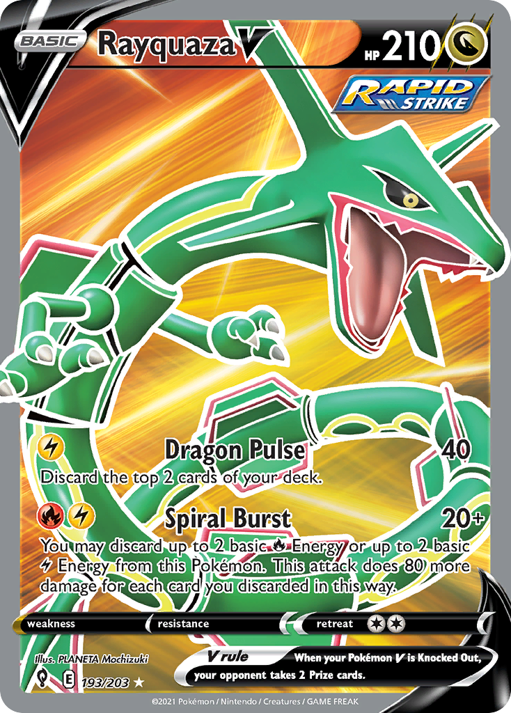 Rayquaza V - Evolving Skies #193