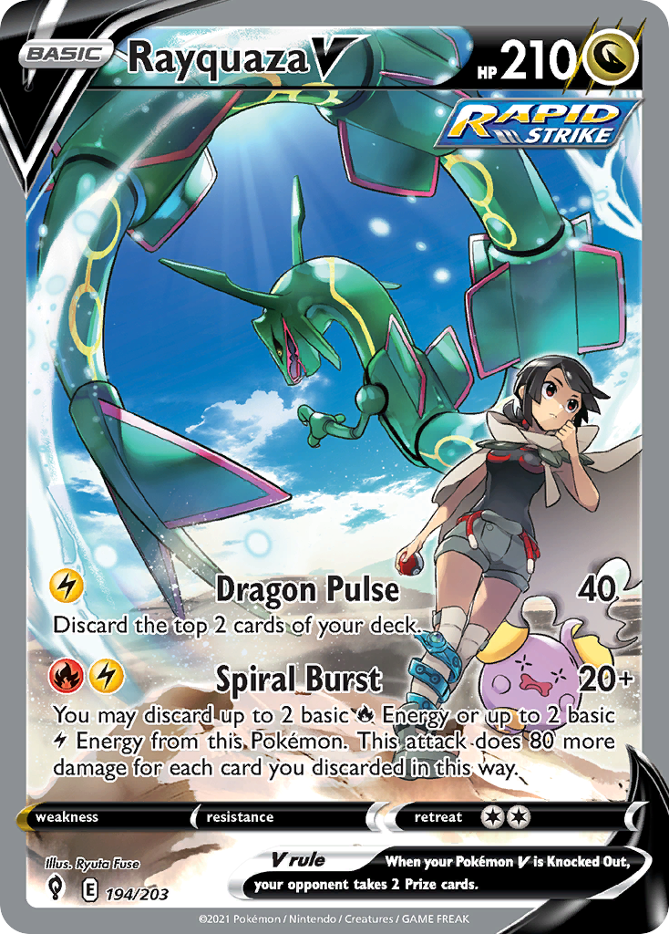 Rayquaza V - Evolving Skies #194
