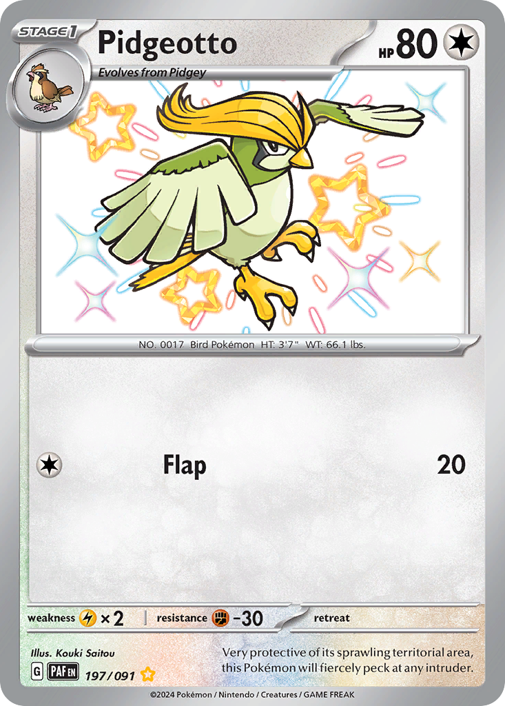 Pidgeotto - Paldean Fates #197